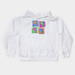 Pop Art Dolphins Kids Hoodie